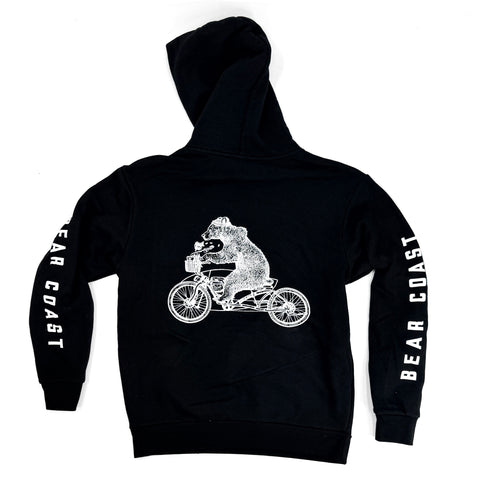 Biker Bear - Heavyweight Hoodie