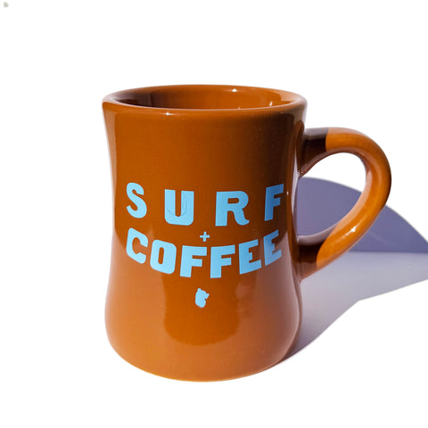 Surf and Coffee Diner Mug - NEW COLOR