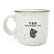 Bears in the Woods Speckled Enamel Mug